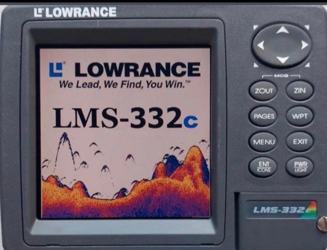 Lowrance LMS-332c kaartplotter fishfinder, Ophalen of Verzenden, Zo goed als nieuw, Kaartplotter of Fish Finder