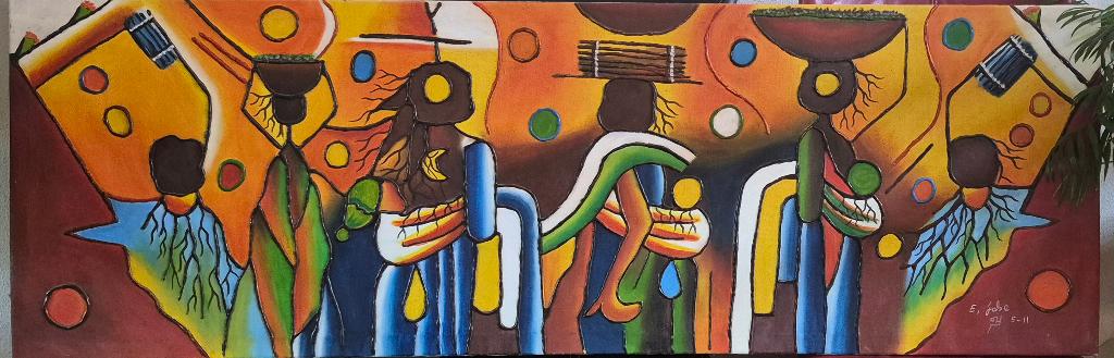 Handgeschilderde afrikaanse kunst, Ophalen
