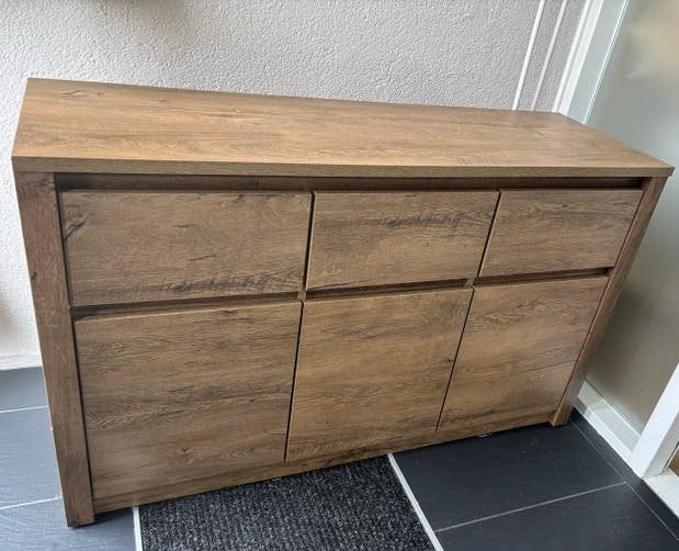 Dressoir/Opbergkast met lades en deuren, Ophalen, Gebruikt, 100 tot 150 cm, Met lade(s)