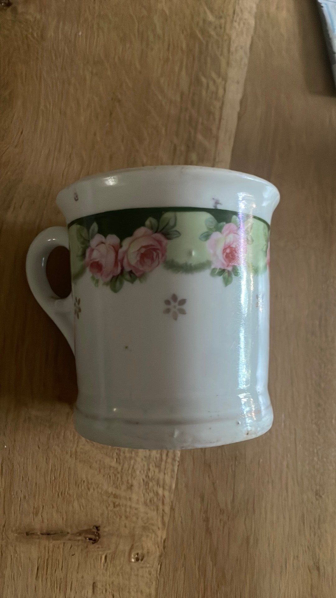 Antieke vintage mok scheerkopje, Ophalen, Gebruikt