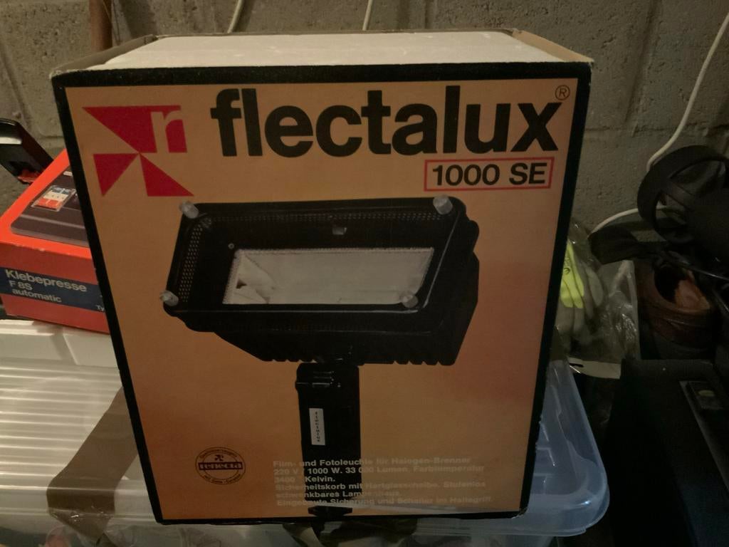 Flectalux 1000 SE Film- en Foto Halogeenlamp, Ophalen of Verzenden, Gebruikt, Lamp of Flitsset