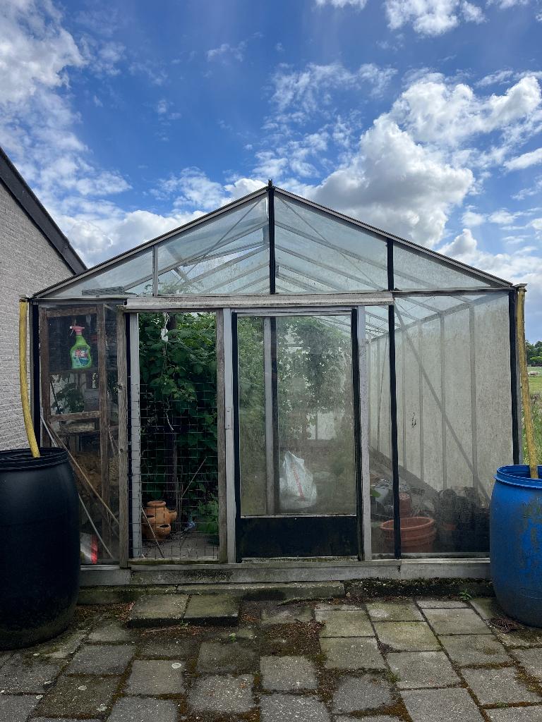 Kas, Tuin en Terras, Kassen, Zo goed als nieuw, Kweekkas, Aluminium, Glas, Ophalen