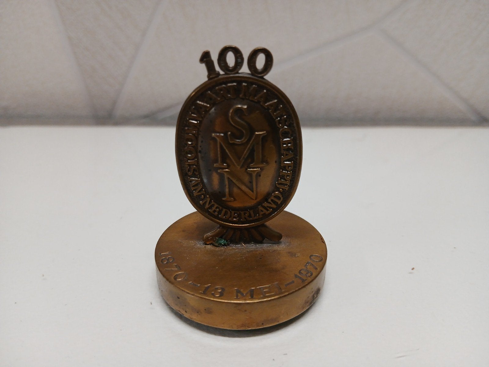 jubileum 100 jaar Stoomvaart Maatschappij Nederland 5cm, Ophalen of Verzenden, Overige materialen