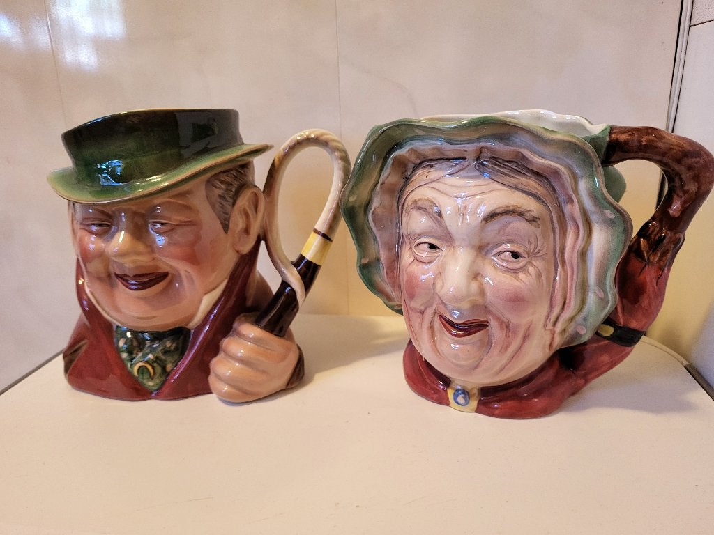 2 Royal Doulton Toby keramiek/porseleinen kannen, Verzamelen, Ophalen of Verzenden, Zo goed als nieuw, Mens