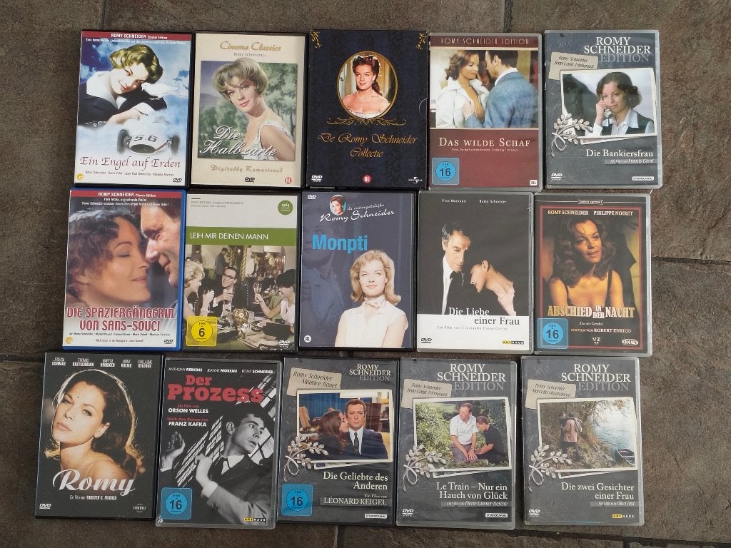 15 dvd's Romy Schneider, Alle leeftijden, Nederlands, Duits, Ophalen of Verzenden