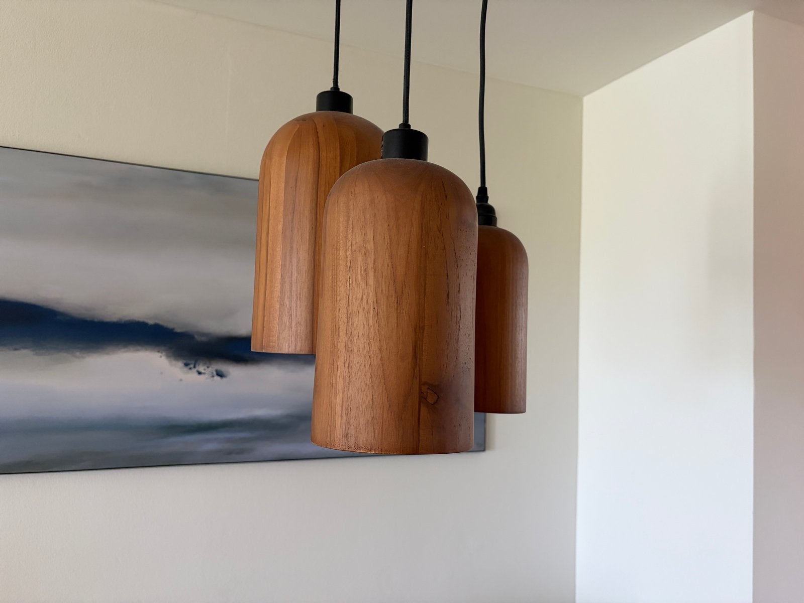 Dbodhi Bullet Wood Lampenkappen - 3 maten, dimbaar, Ophalen, Zo goed als nieuw, Hout
