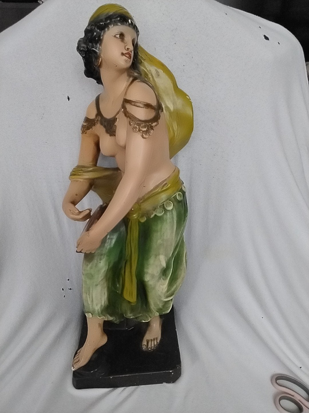 Oosterse danseres beeld 66 cm hoog, Ophalen of Verzenden, Gebruikt, Mens