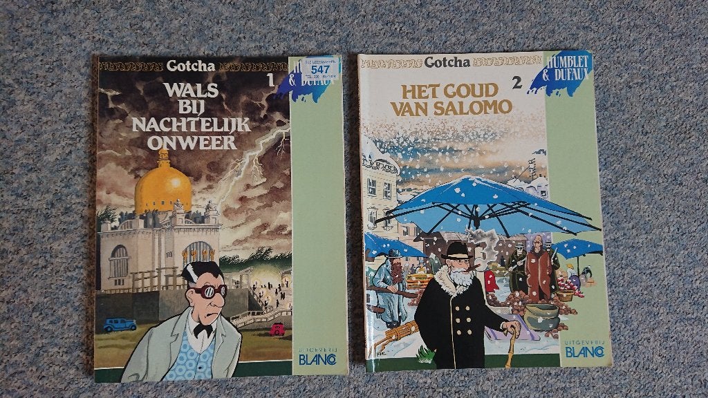 2 Stripboeken Gotcha deel 1 en 2, Meerdere stripboeken, Ophalen, Gelezen