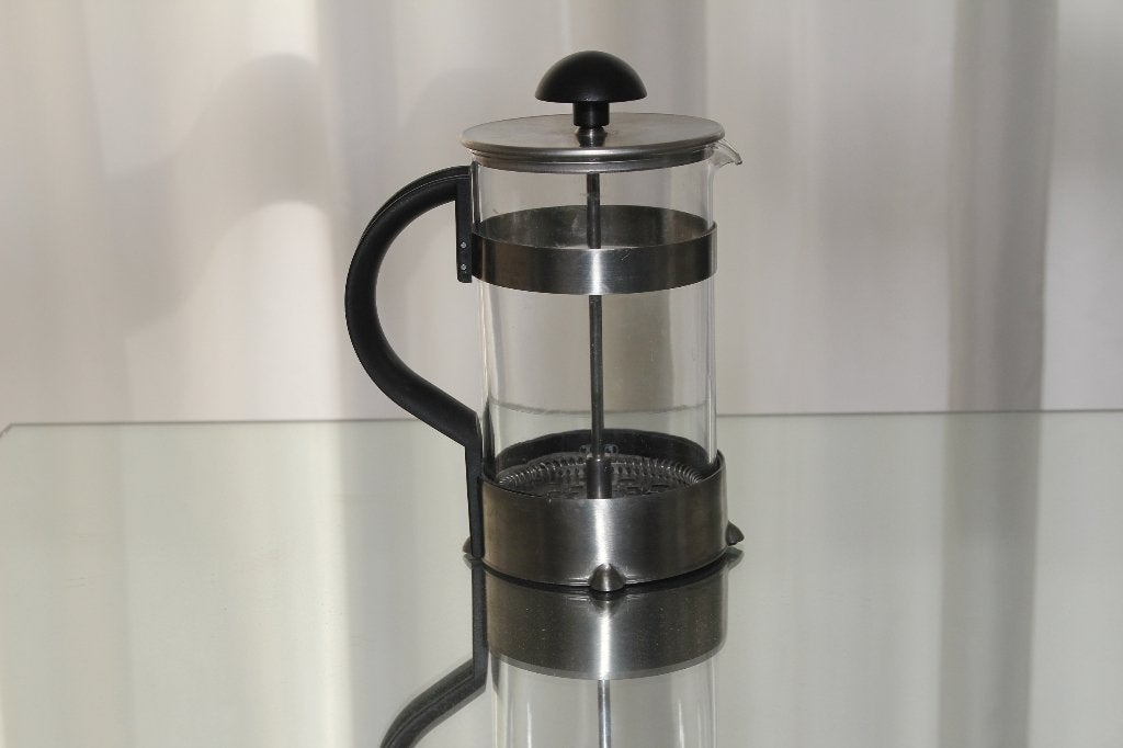 Vierkops cafetière met rvs houder, Ophalen of Verzenden, Zo goed als nieuw