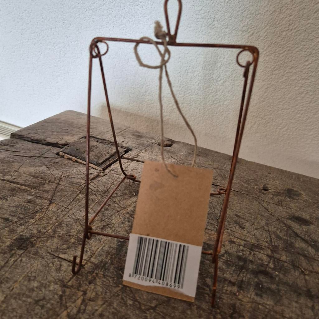 Metalen kaarten/foto houder - Vintage look, Vintage, Nieuw, Ophalen of Verzenden, Metaal