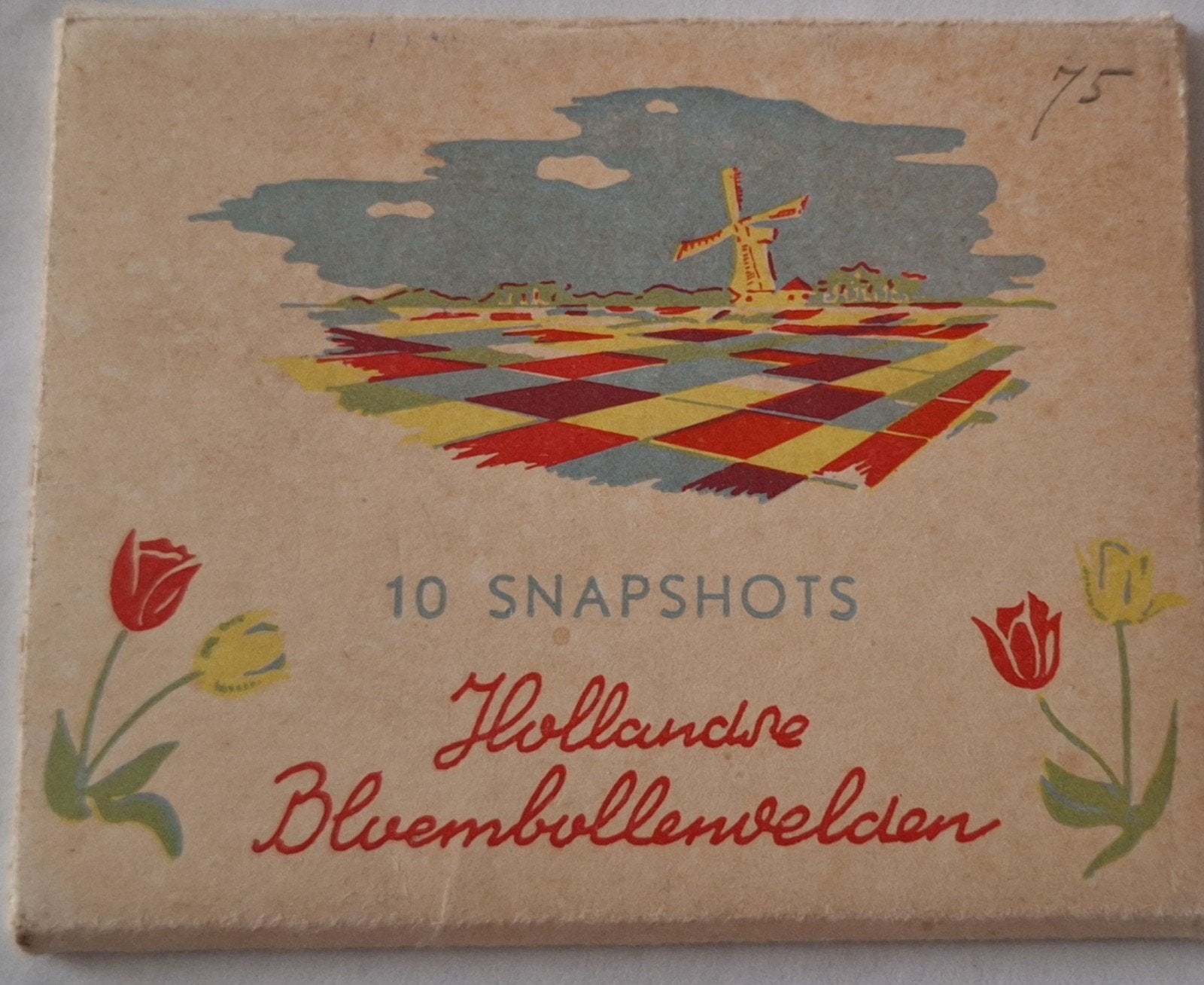 Vintage Ansichtkaarten Hollandse Bloembollenvelden, Ophalen of Verzenden, 1940 tot 1960, Ongelopen, Zuid-Holland