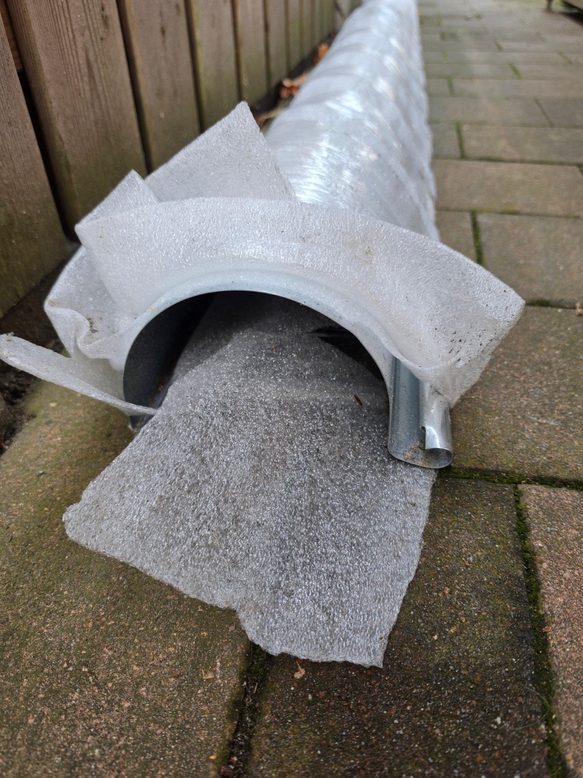 Zinken mastgoot M37, Ophalen, Nieuw, Zink, 80 mm of meer