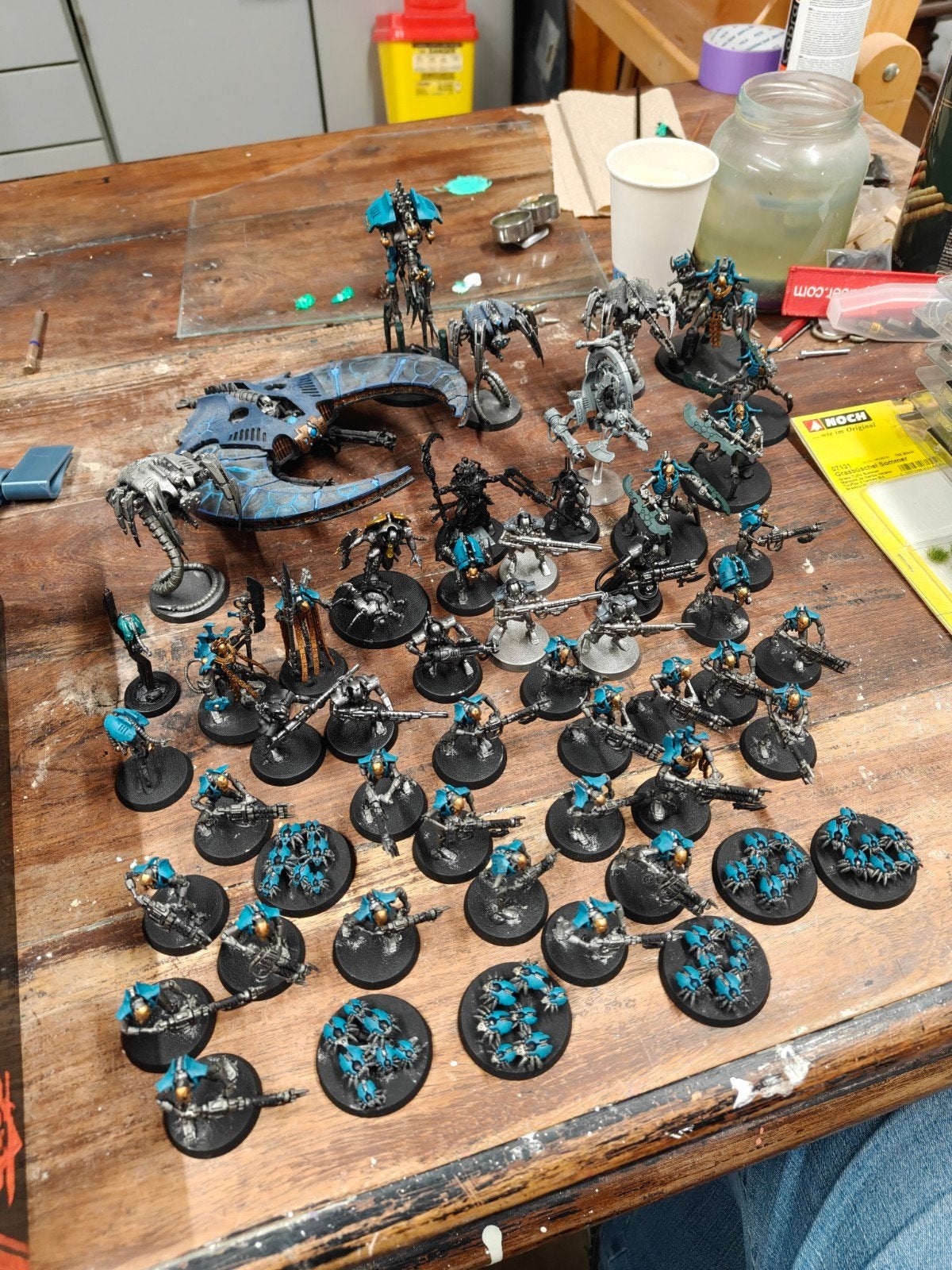 Warhammer Necron Leger - Gedeeltelijk Geschilderd, Ophalen of Verzenden, Gebruikt