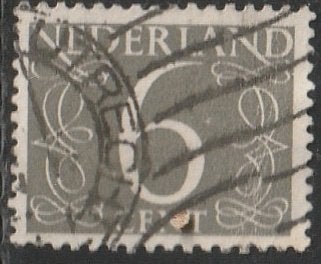 Nederland 1946 466 Cijfer 6c, Gest Utrecht, Postzegels en Munten, Postzegels | Nederland, Ophalen of Verzenden, Na 1940, Gestempeld