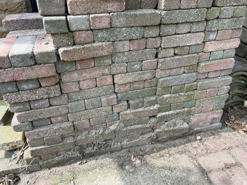 Gebruikte klinkers voor tuin of oprit, Tuin en Terras, Tegels en Klinkers, Ophalen, Gebruikt, Klinkers, 10 m² of meer