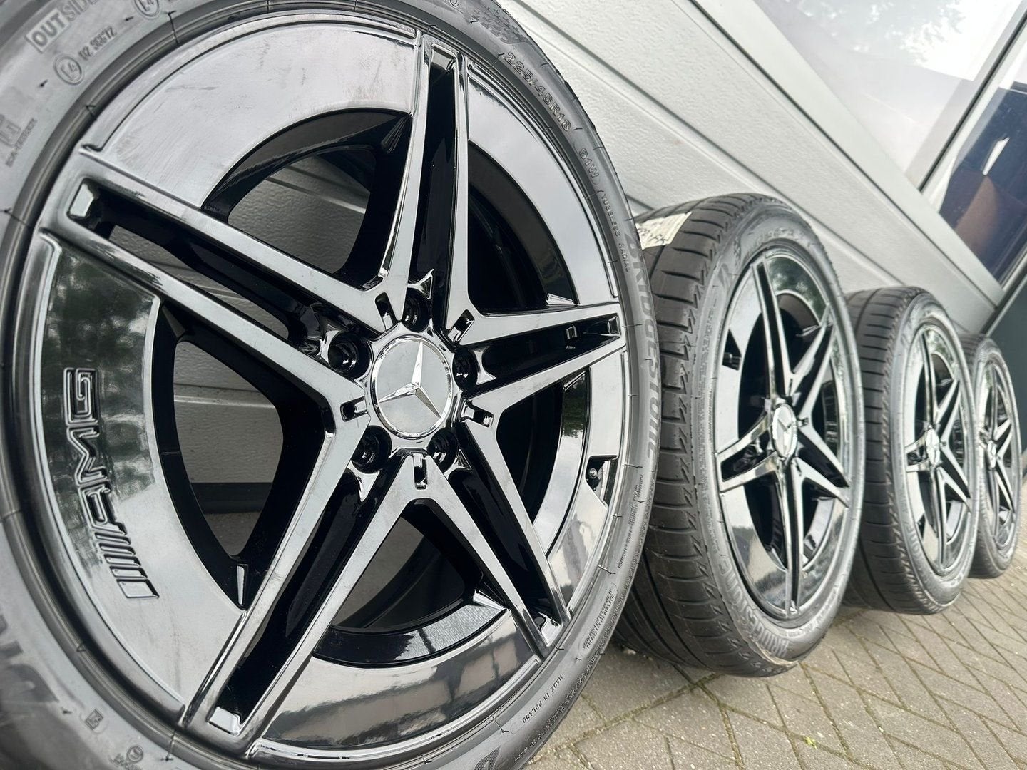 Orig 18 inch Mercedes C300E S206 W206 W205 AMG velgen banden, 18 inch, Gebruikt, -, -