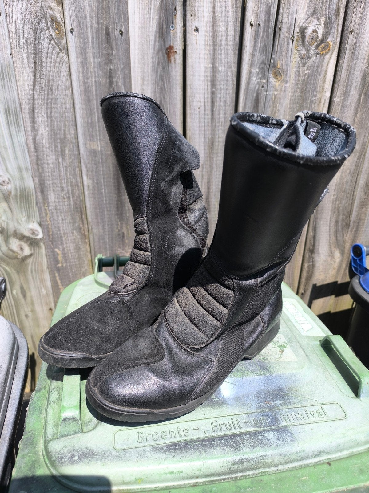 Zwarte motorlaarzen, maat 42, met Drytex technologie, Heren, Ophalen of Verzenden, Drytex, Laarzen