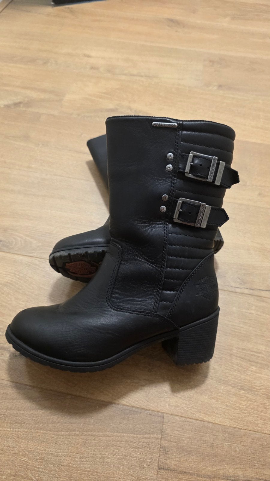 Harley Davidson Laarzen Maat 41 Zwart Waterproof, Hoge laarzen, Harley Davidson, Zwart, Ophalen of Verzenden