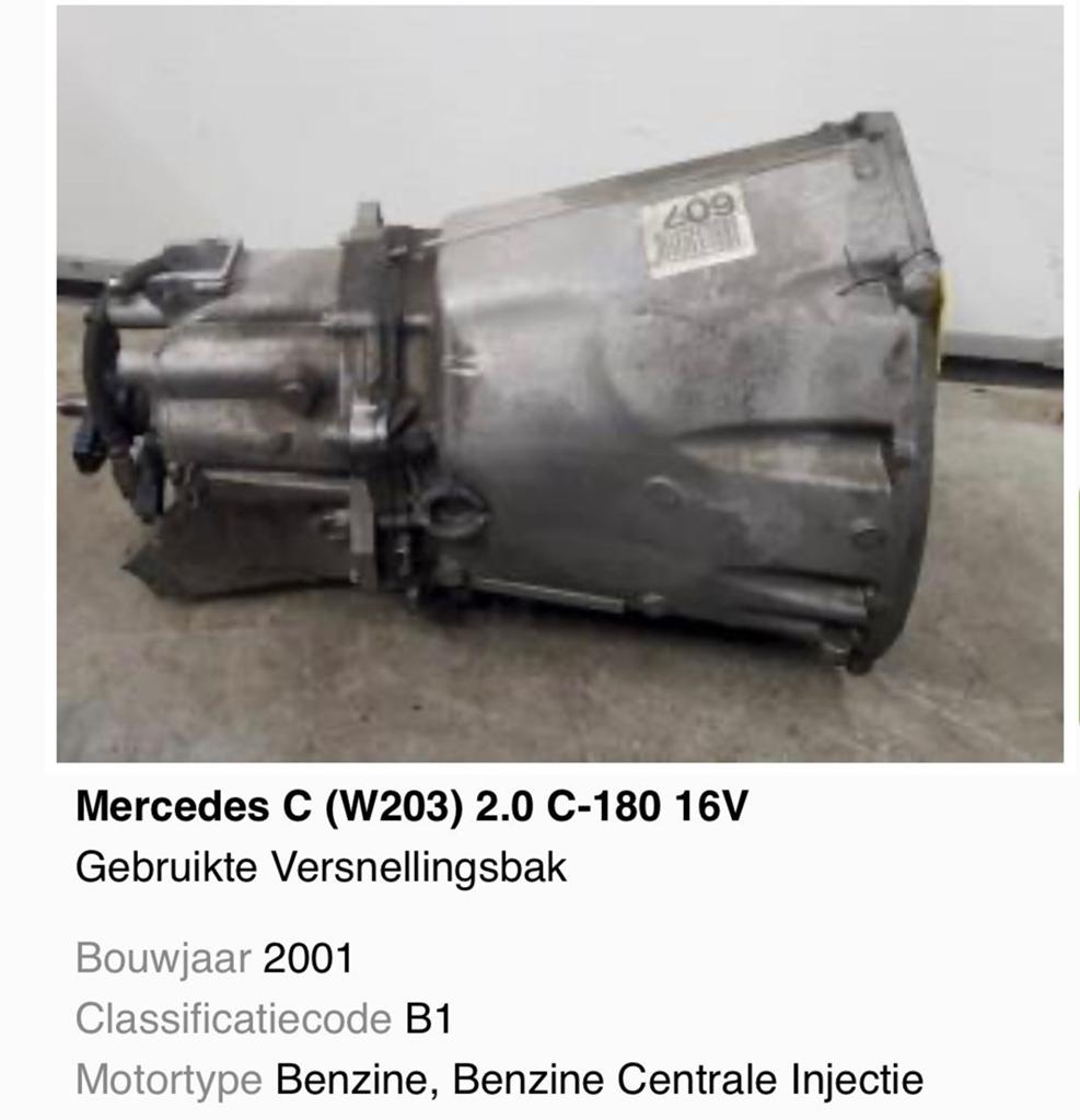 Mercedes c klasse versnellingbak, Auto-onderdelen, Ophalen, Gebruikt, Mercedes-Benz