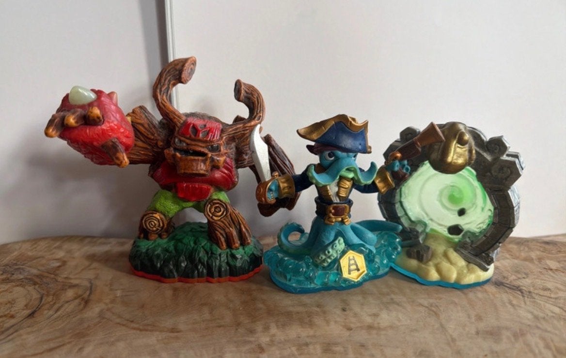 Skylanders figuren: Tree Rex, Wash Buckler en LightCore, Ophalen of Verzenden, Gebruikt