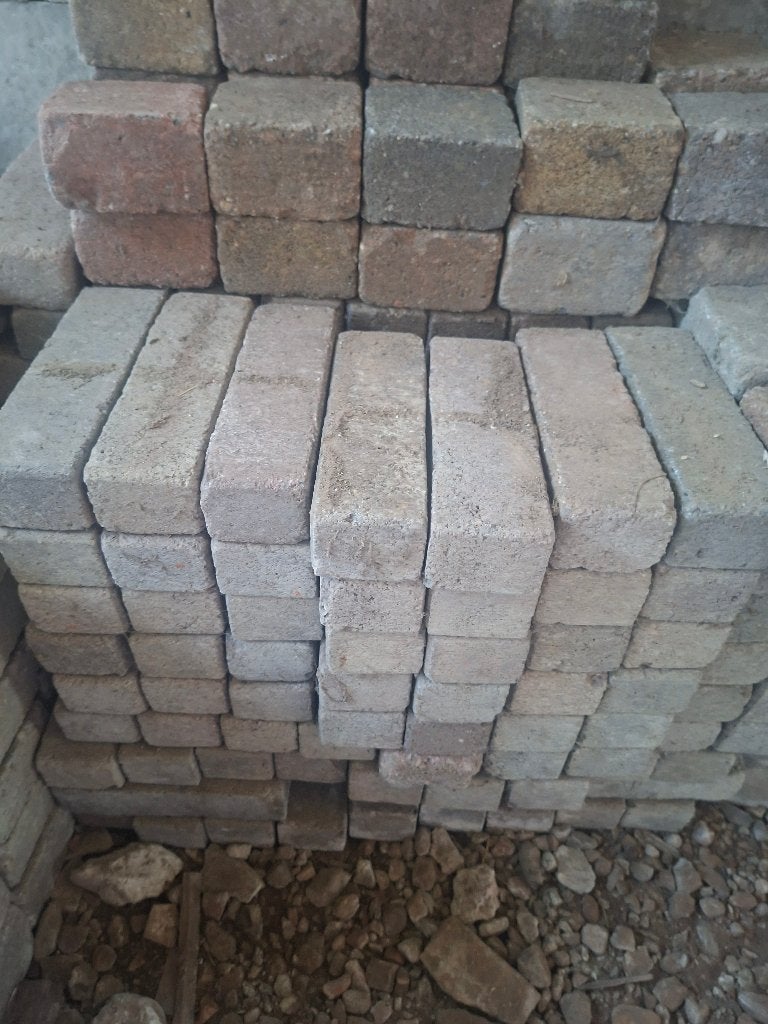 Terras bestrating, Ophalen, Gebruikt, Beton, Klinkers