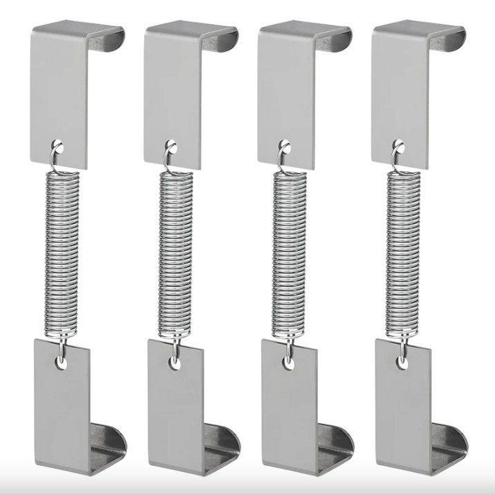 Kentekenplaatklem met veer - set van 4 stuks, Ophalen of Verzenden, Nieuw