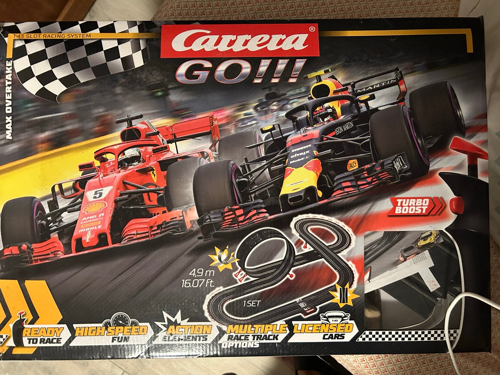 Carrera GO!!! Racebaan Max Overtake, Ophalen, Racebaan, Carrera, Nieuw
