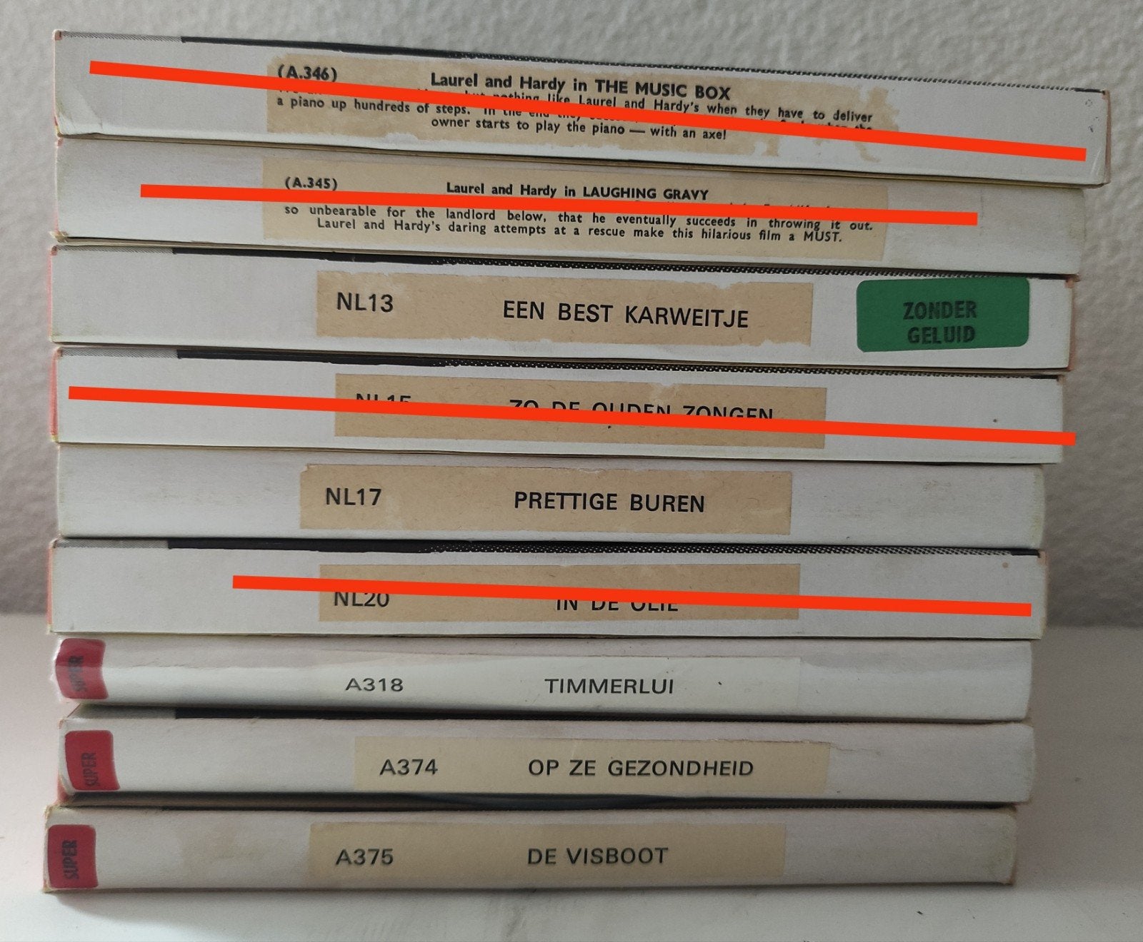 DIVERSE LAUREL & HARDY SUPER 8 FILMS, Ophalen of Verzenden, 8mm film