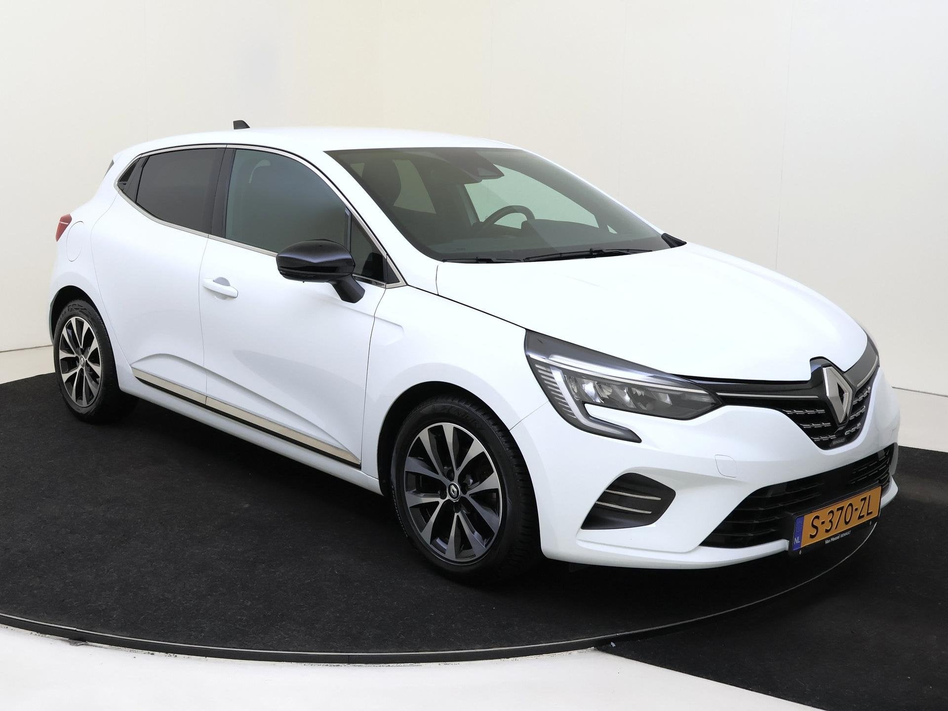 Renault Clio 1.0 TCe 90 Techno Apple Carplay | Stoel/stuurve, Auto's, Voorwielaandrijving, Gebruikt, Euro 6, Leder en Stof