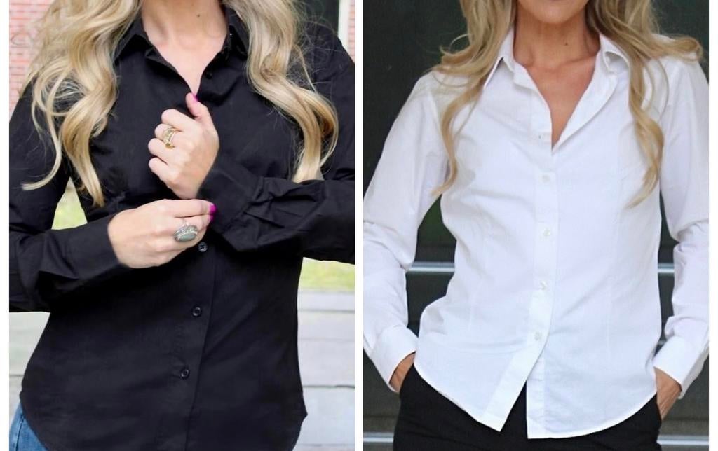 Partij kwaliteit dames blousen/ overhemden opkoper gezocht, Ophalen of Verzenden, Nieuw, Maat 38/40 (M), Zwart