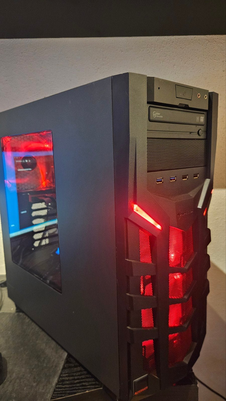 Lichte Game PC - i3-6320, Gforce GTX750ti, 8gb ddr4, Computers en Software, Desktop Pc's, Ophalen, Gebruikt, HDD, Intel(R) Core(TM) i3-6320 CPU @ 3.90GHz