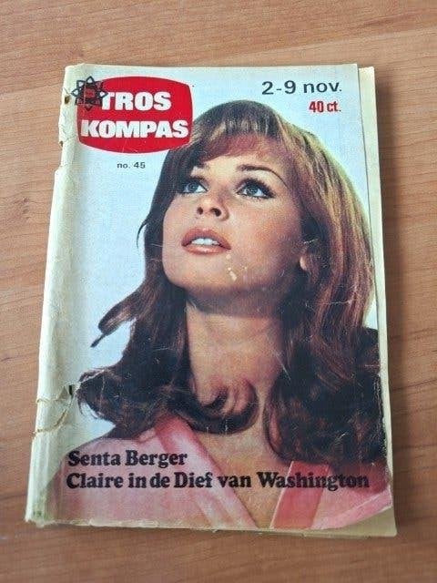 Tros Kompas 1968 Senta Berger Lucille Ball Rugby Jos Brink, Ophalen of Verzenden, Gelezen, Muziek, Film of Tv