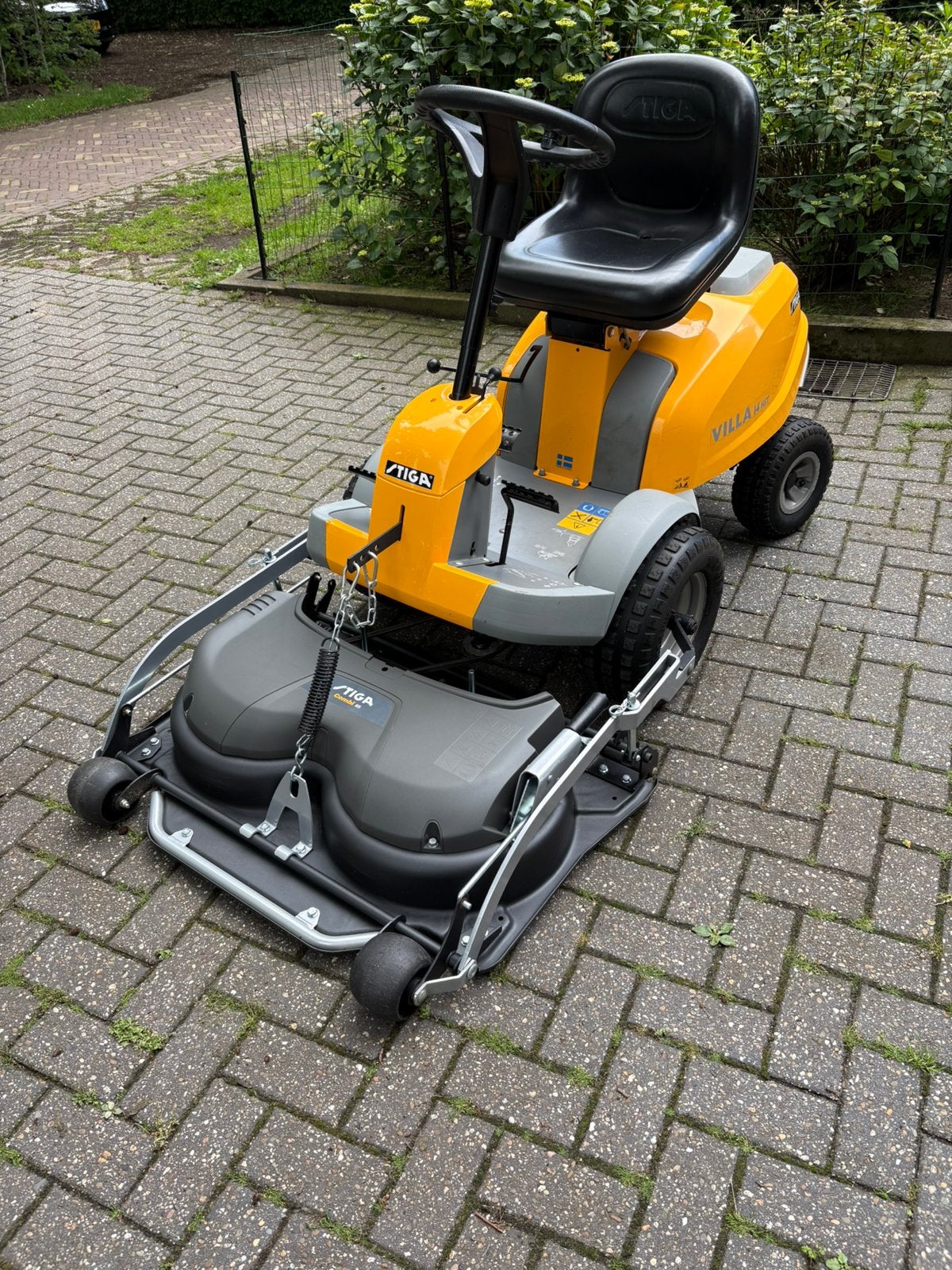 Stiga 14 HST hydrostaat met nieuw 85 cm combi maaidek., -, Stiga, -, Ophalen of Verzenden