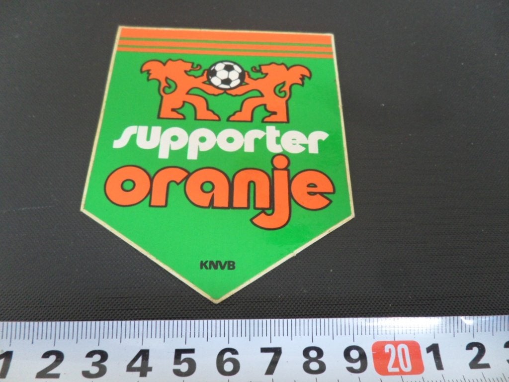 sticker KNVB Supporter ORANJE voetbal, Ophalen, Zo goed als nieuw