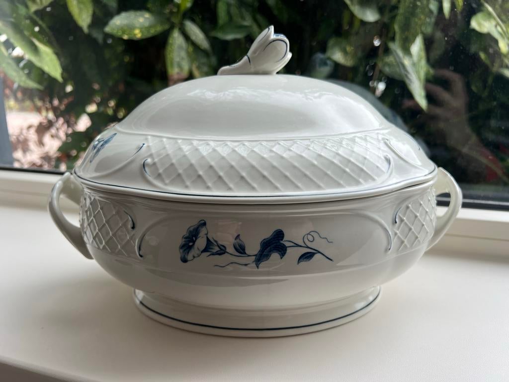 Villeroy & Boch Val Bleu Soepterrine met Deksel, Antiek en Kunst, Antiek | Servies los, Ophalen of Verzenden