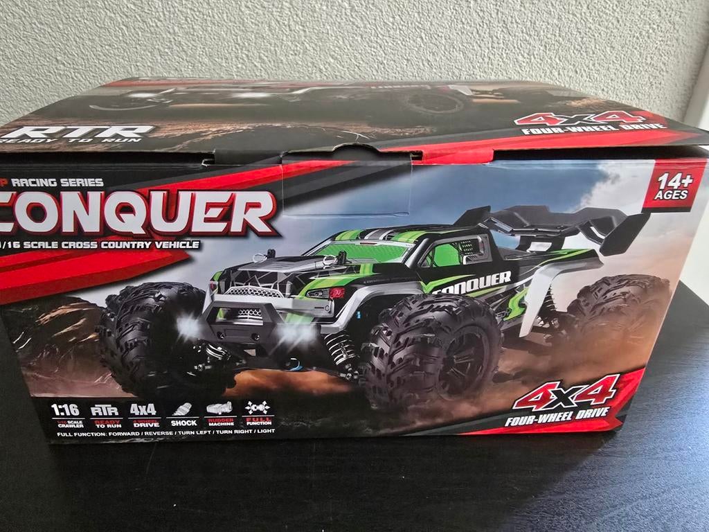 RC Auto Conquer 1:16 4x4 RTR Cross Country Voertuig, Elektro, Auto offroad, Nieuw, Ophalen of Verzenden