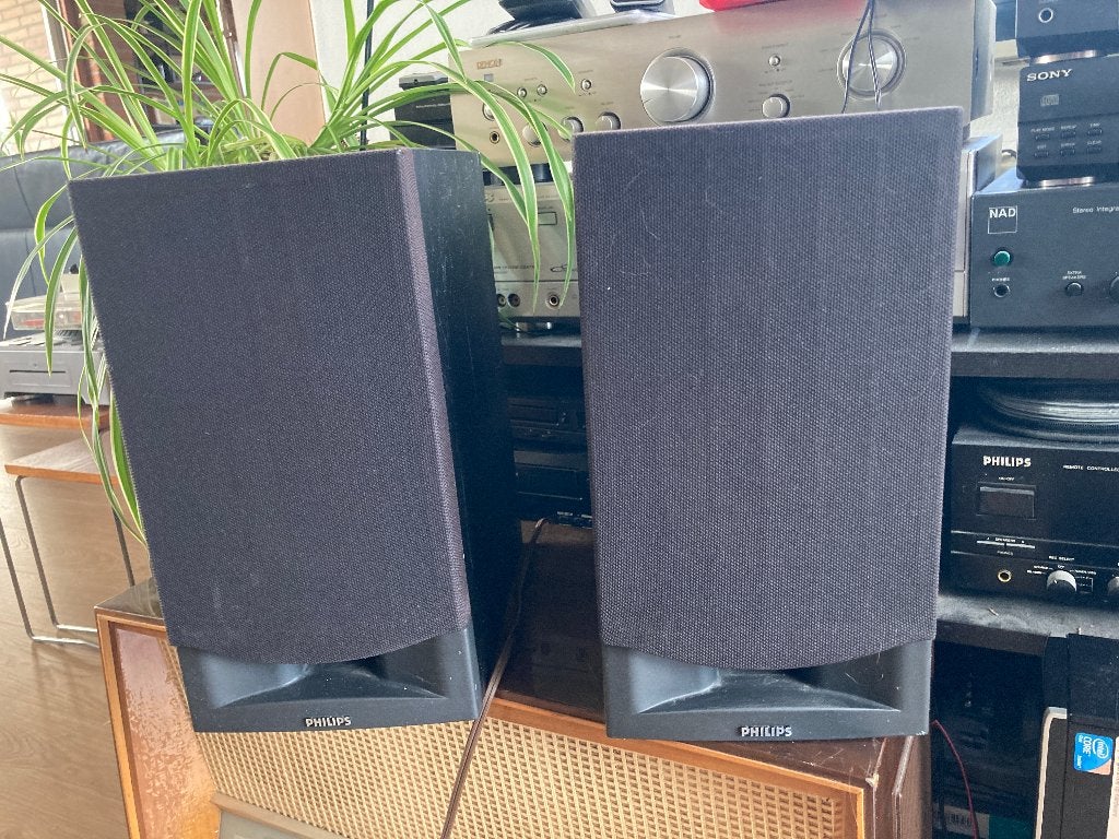 Philips boekenplank luidsprekers FB20/10, Philips, Gebruikt, Ophalen of Verzenden, Basreflex
