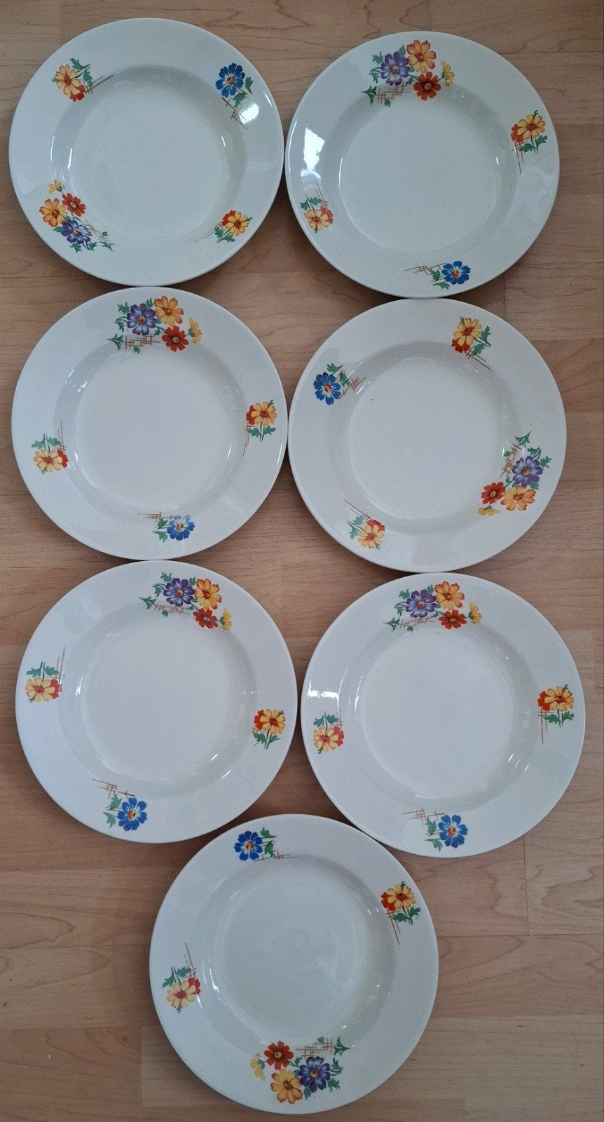 Petrus Regout & Co. Maastricht borden, 1941, 7 stuks, Antiek en Kunst, Antiek | Servies los, Ophalen of Verzenden