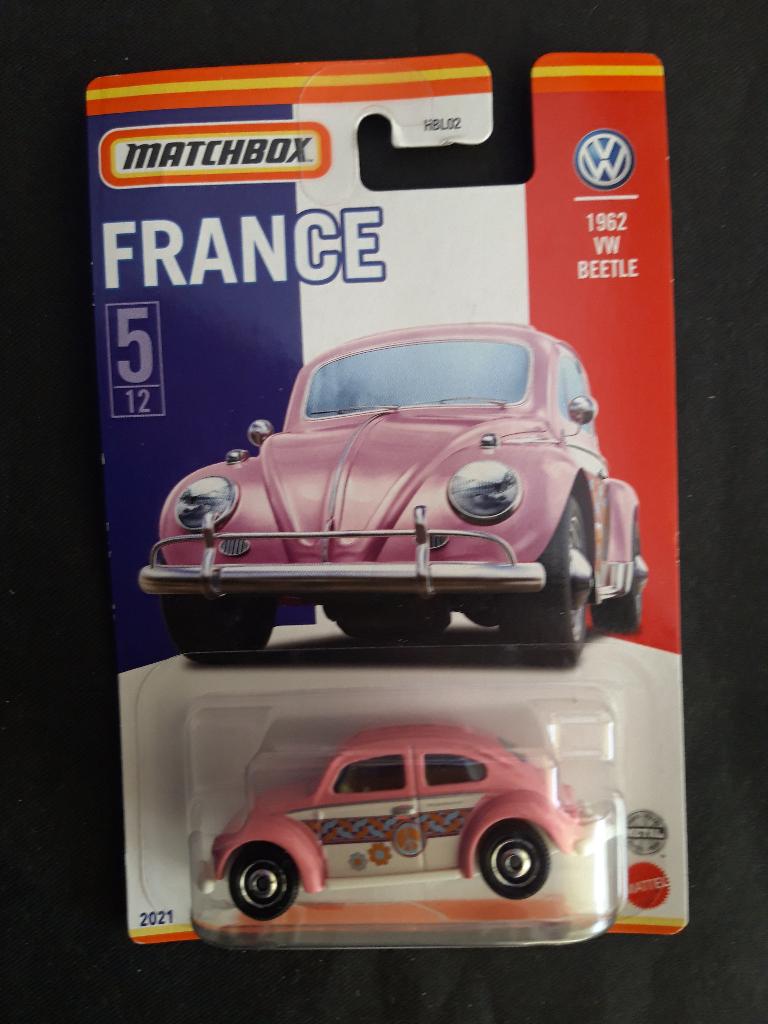 Matchbox France serie 5 / 12 – Volkswagen Kever 1962 rose, Ophalen of Verzenden, Nieuw, Auto