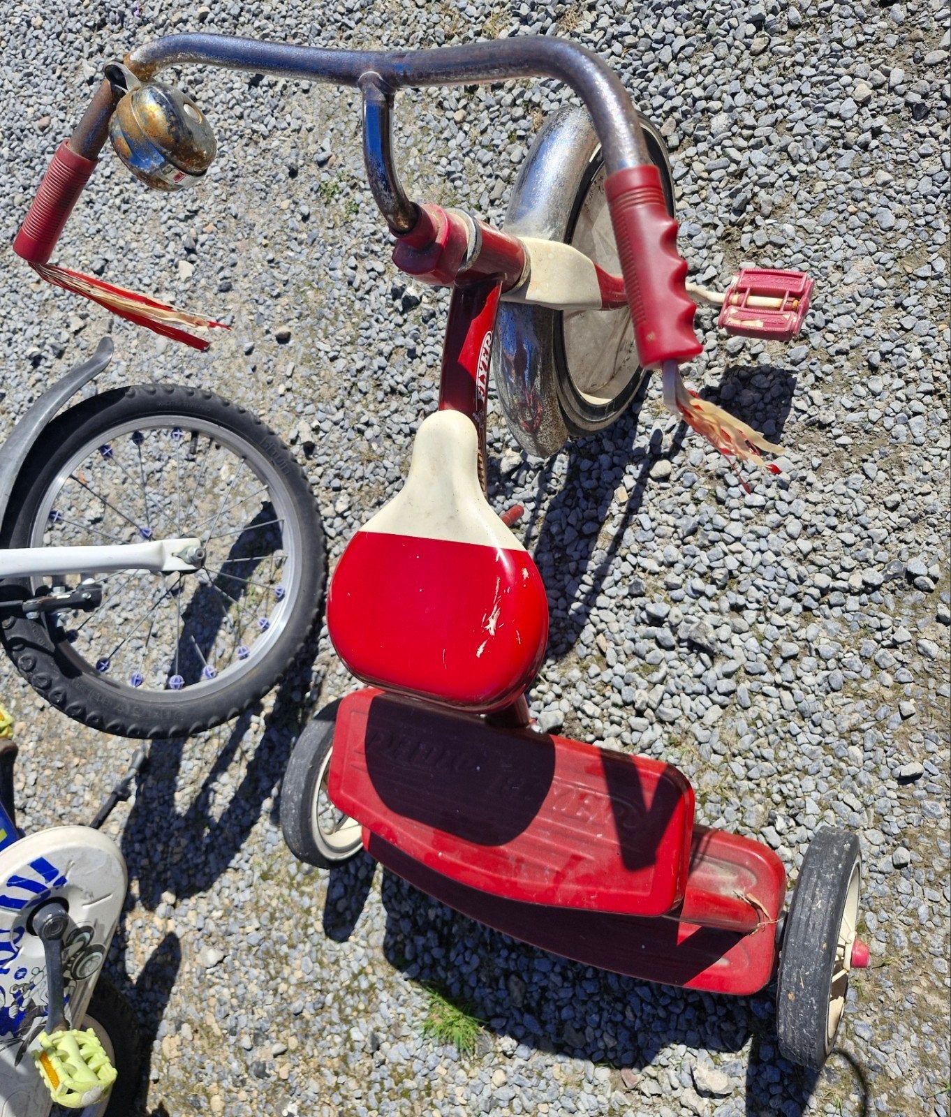 Vintage driewieler - Klassiek rood kinderfietsje, Ophalen, Gebruikt