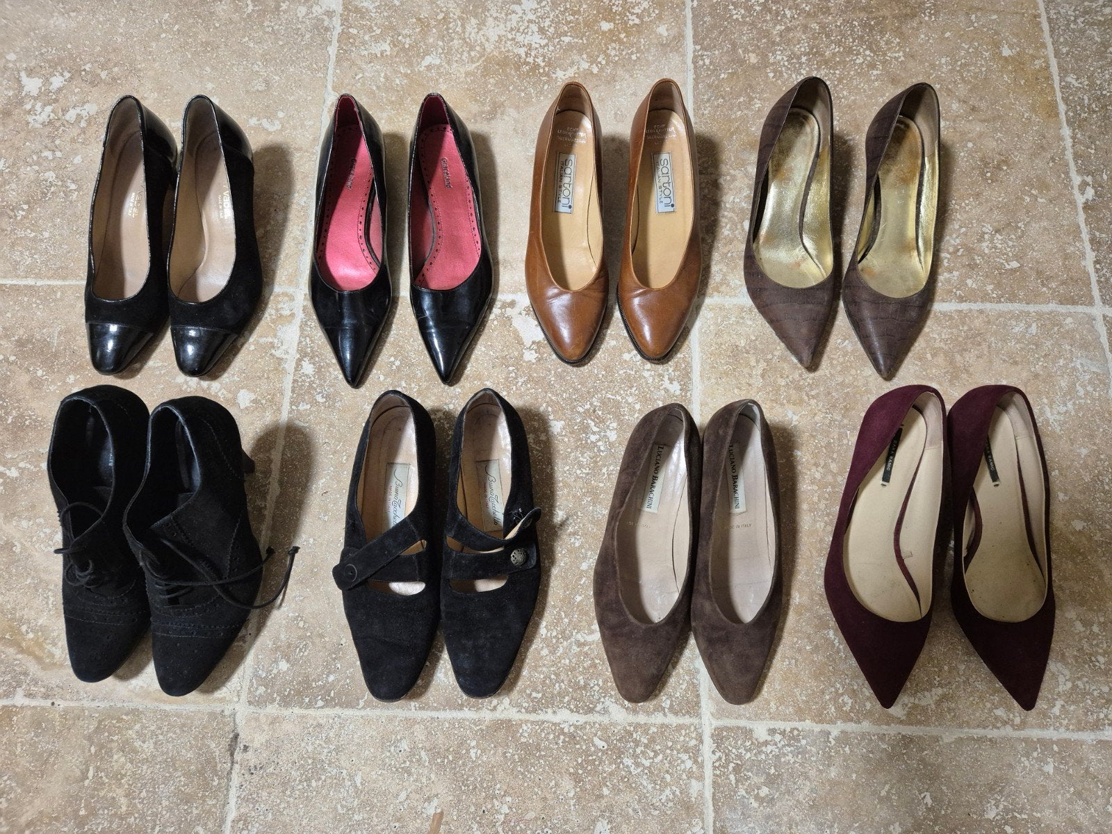 Diverse Dameshakken en Schoenen - Maat 38, Ophalen of Verzenden, Gedragen, Overige kleuren, Pumps
