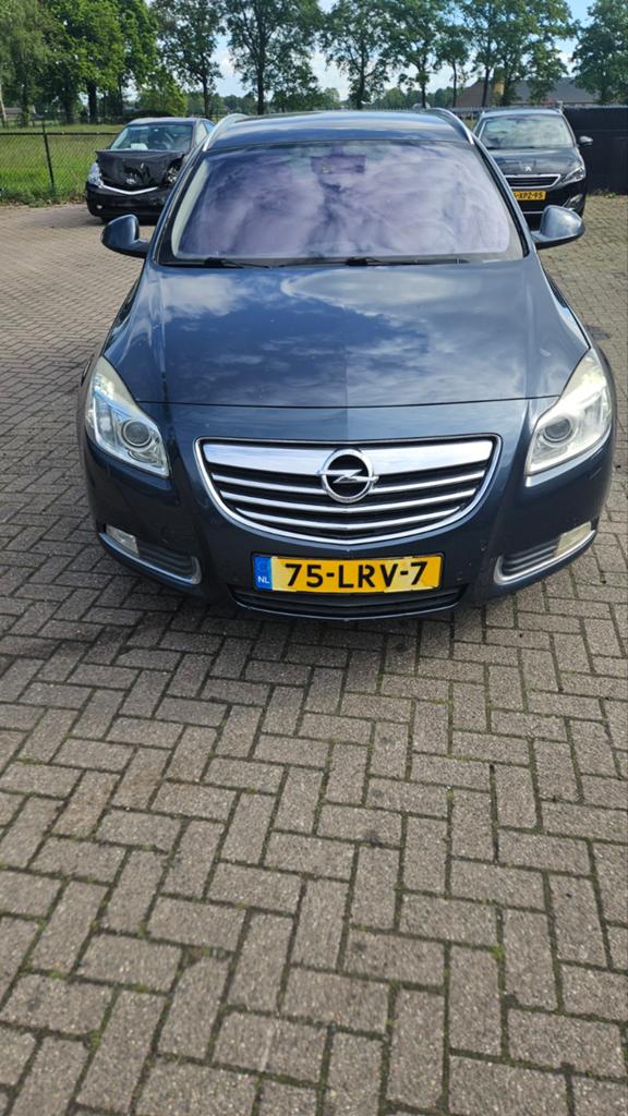 Opel Insignia 1.6 Turbo Ecotec 180pk 2009 Blauw, Auto's, Stof, 4 cilinders, Handgeschakeld, Grijs