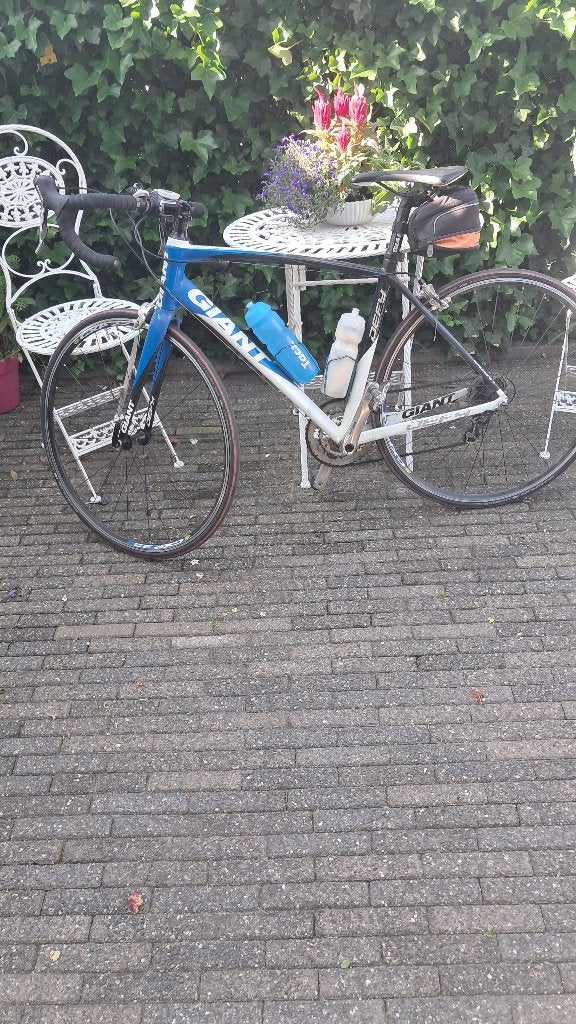 Racefiets voor beginnende fietser midden mast 54., Ophalen, Gebruikt, Giant, Meer dan 20 versnellingen