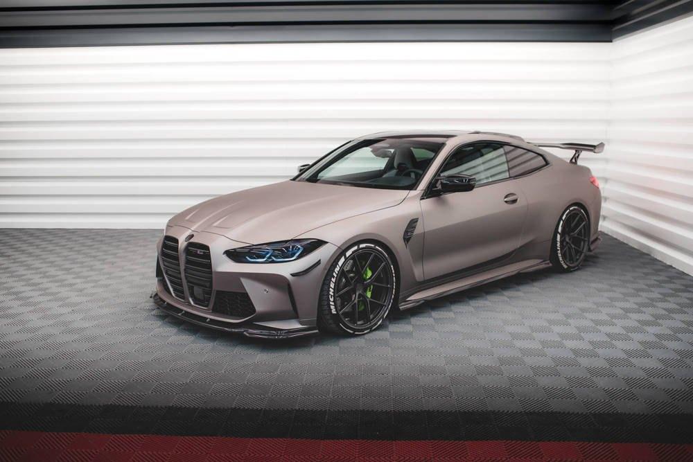 Carbon Voorlip sideskirt spoiler grill diffuser - M4 G82 21+, Ophalen of Verzenden