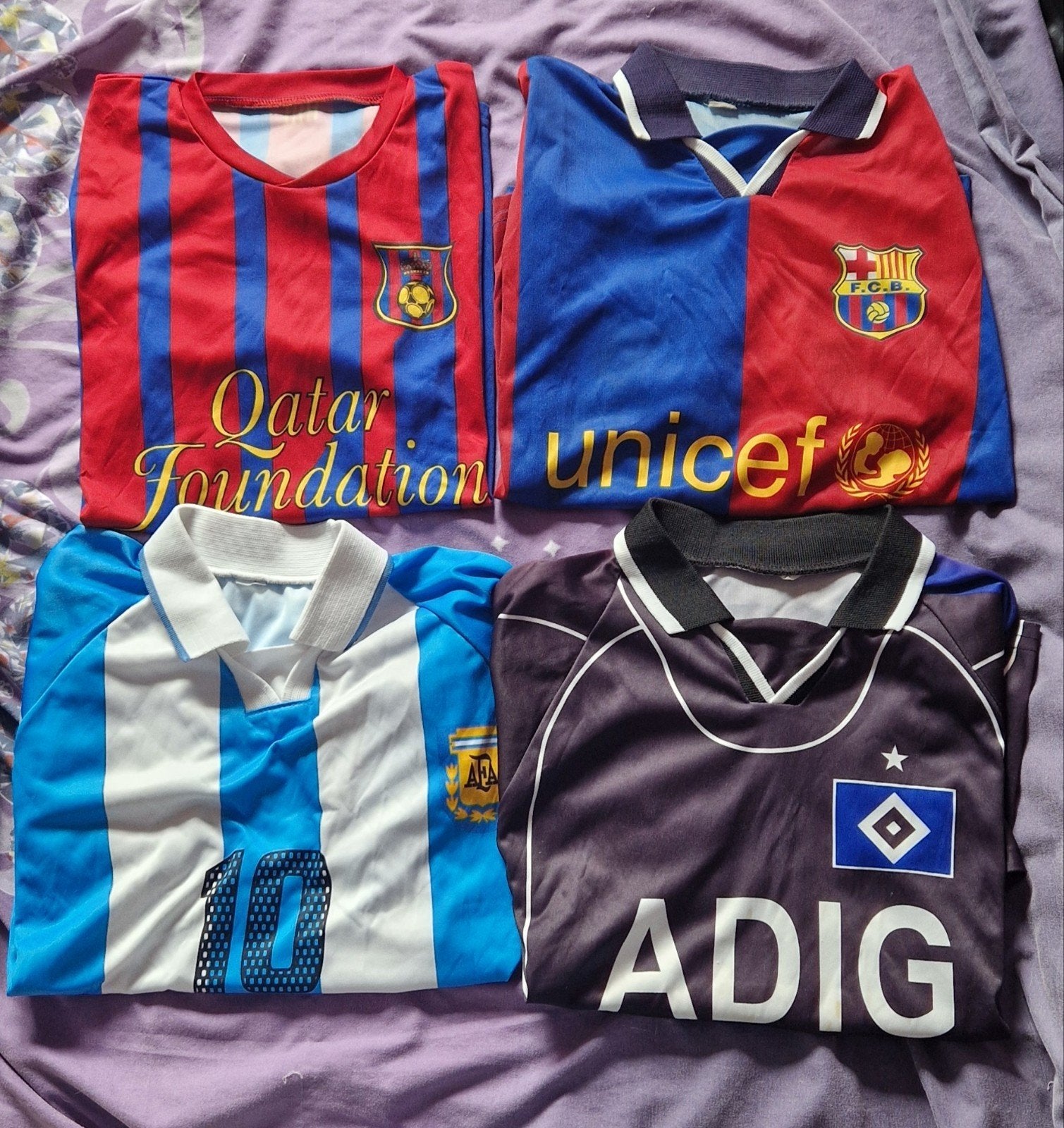Diverse voetbalshirts (Barcelona, Argentinië, Arsenal etc.), Ophalen of Verzenden, Zo goed als nieuw, Shirt