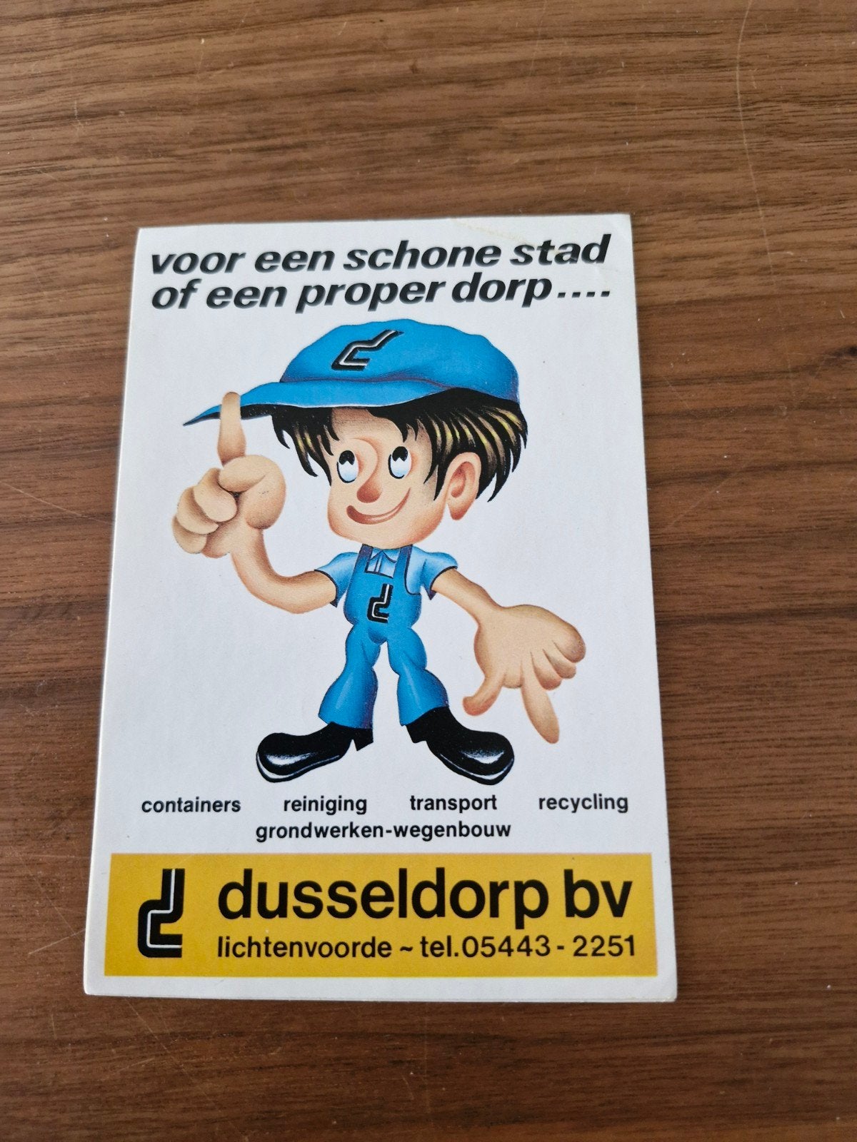 10497 Dusseldorp BV Sticker - Schone Stad of Proper Dorp, Ophalen of Verzenden, Gebruikt, Bedrijf of Vereniging