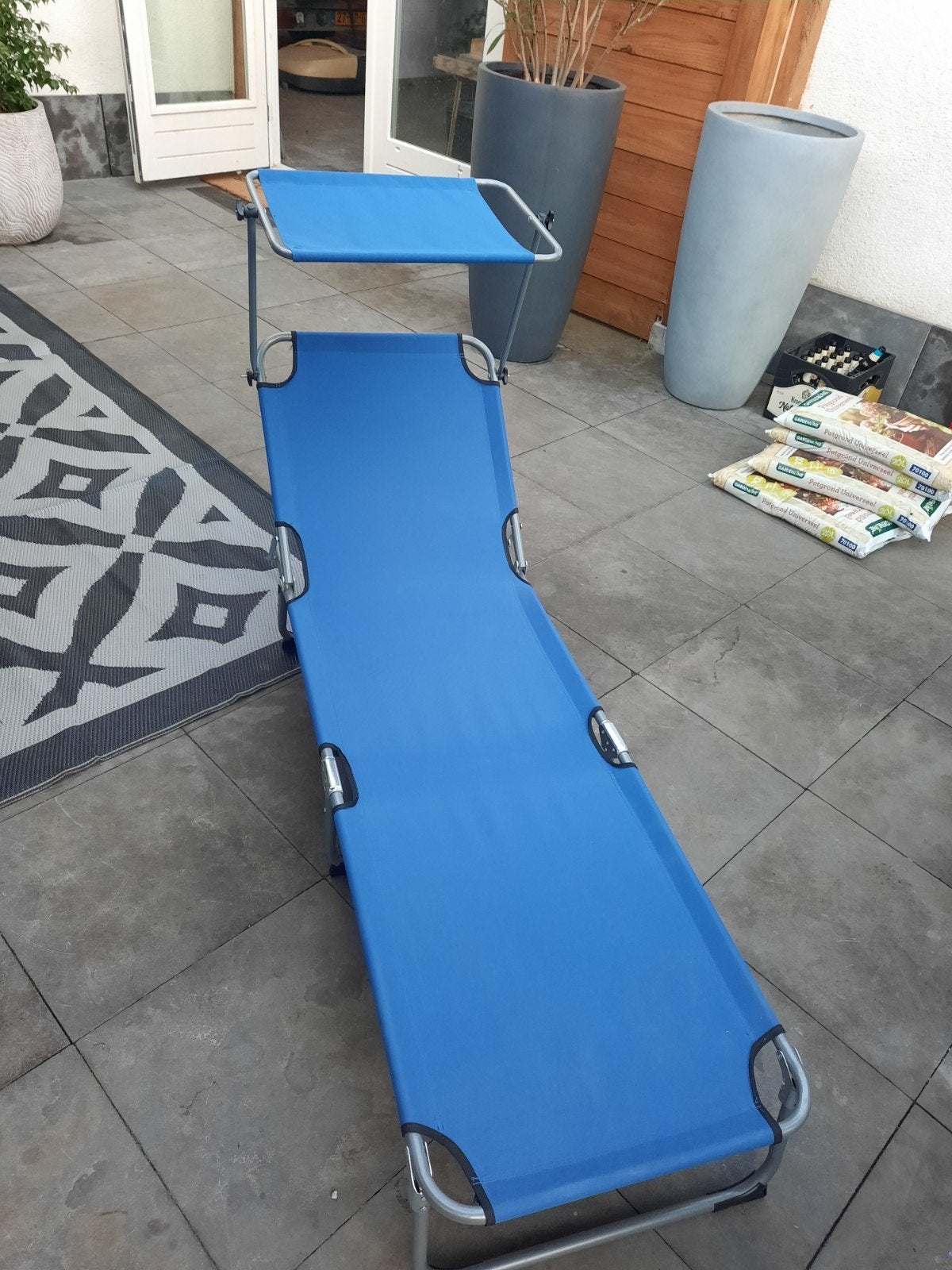 ligbed nieuw in doos, Tuin en Terras, Ophalen, Nieuw, Aluminium