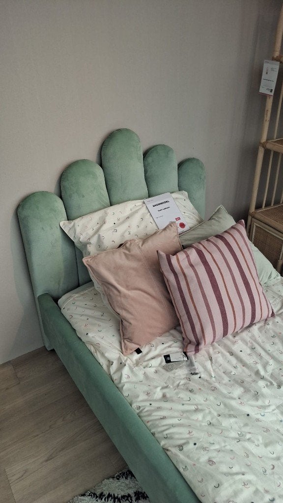 Europe Baby Shell Ledikant 90x200 cm, Ophalen, 85 tot 100 cm, Zo goed als nieuw, Matras
