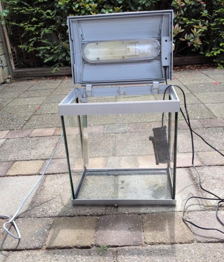 Aquarium 24 liter, Ophalen, Gebruikt