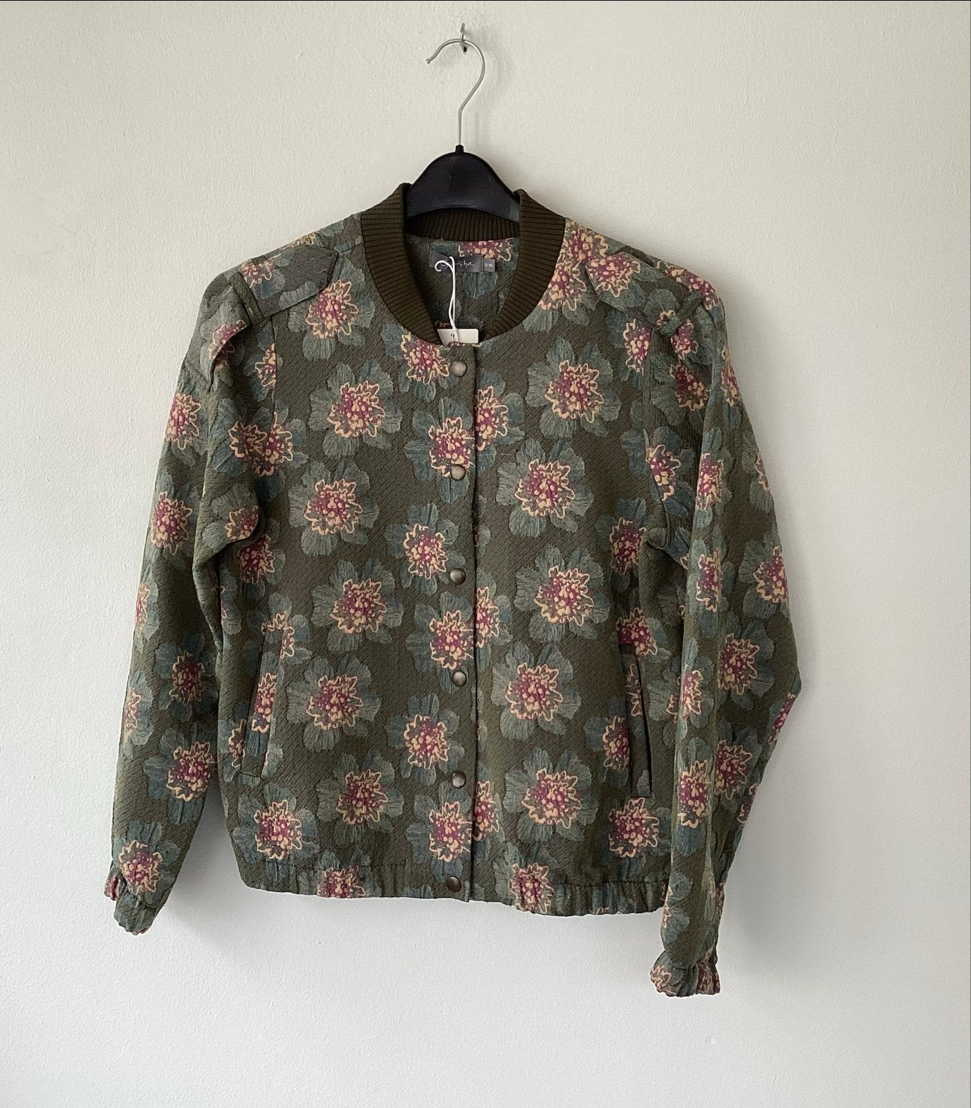 Nieuwe Geisha jas met bloemenprint,mt S, Ophalen of Verzenden, Nieuw, Maat 36 (S), Groen